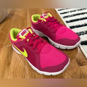 Nike Flex Experience - RN 2 (Kids) Pink/Lime Green